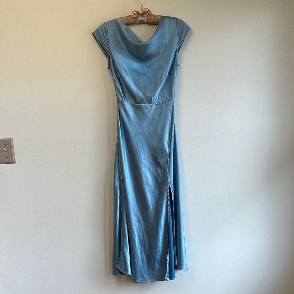 Elegant Blue Women's Dress